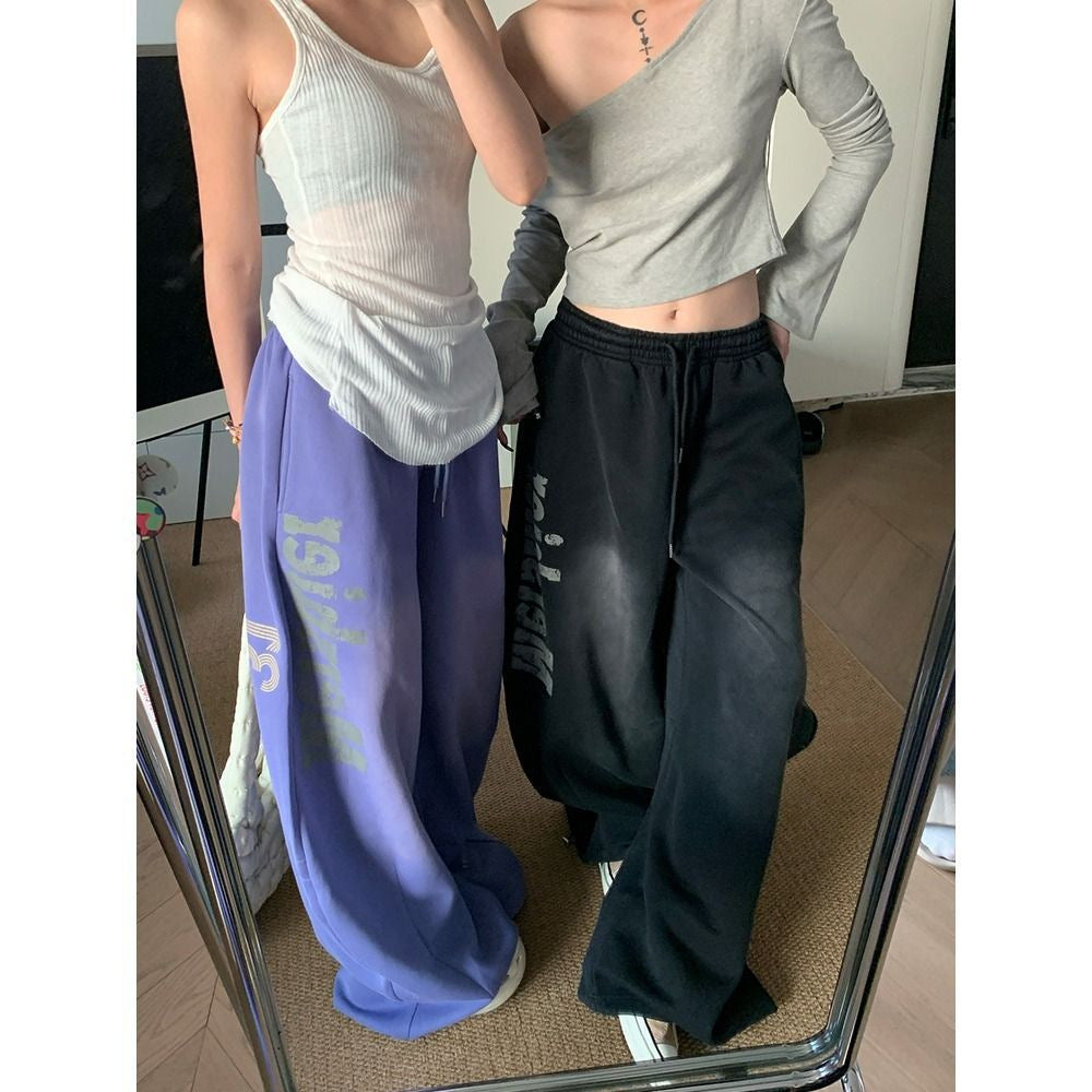 Vintage Print Wide Leg Pants(S-XXL)| Free Shipping|Crypto Payments