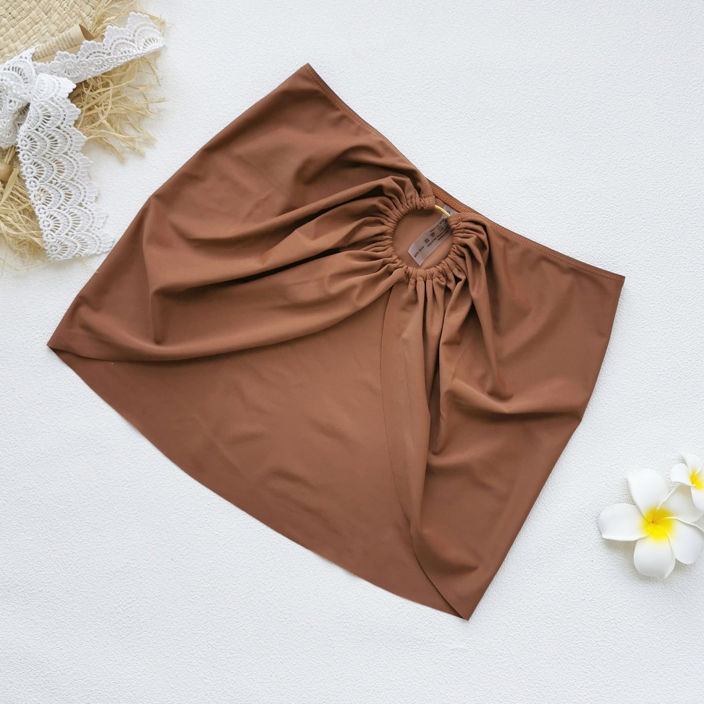 Women's Solid Color Monokini - Sexy Bandeau Design | Crypto Pay
