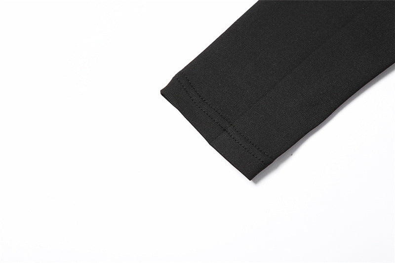 Black Cutout Back T-Shirt - Bodycon Short Sleeveless Top| Free Shipping|Crypto Payments