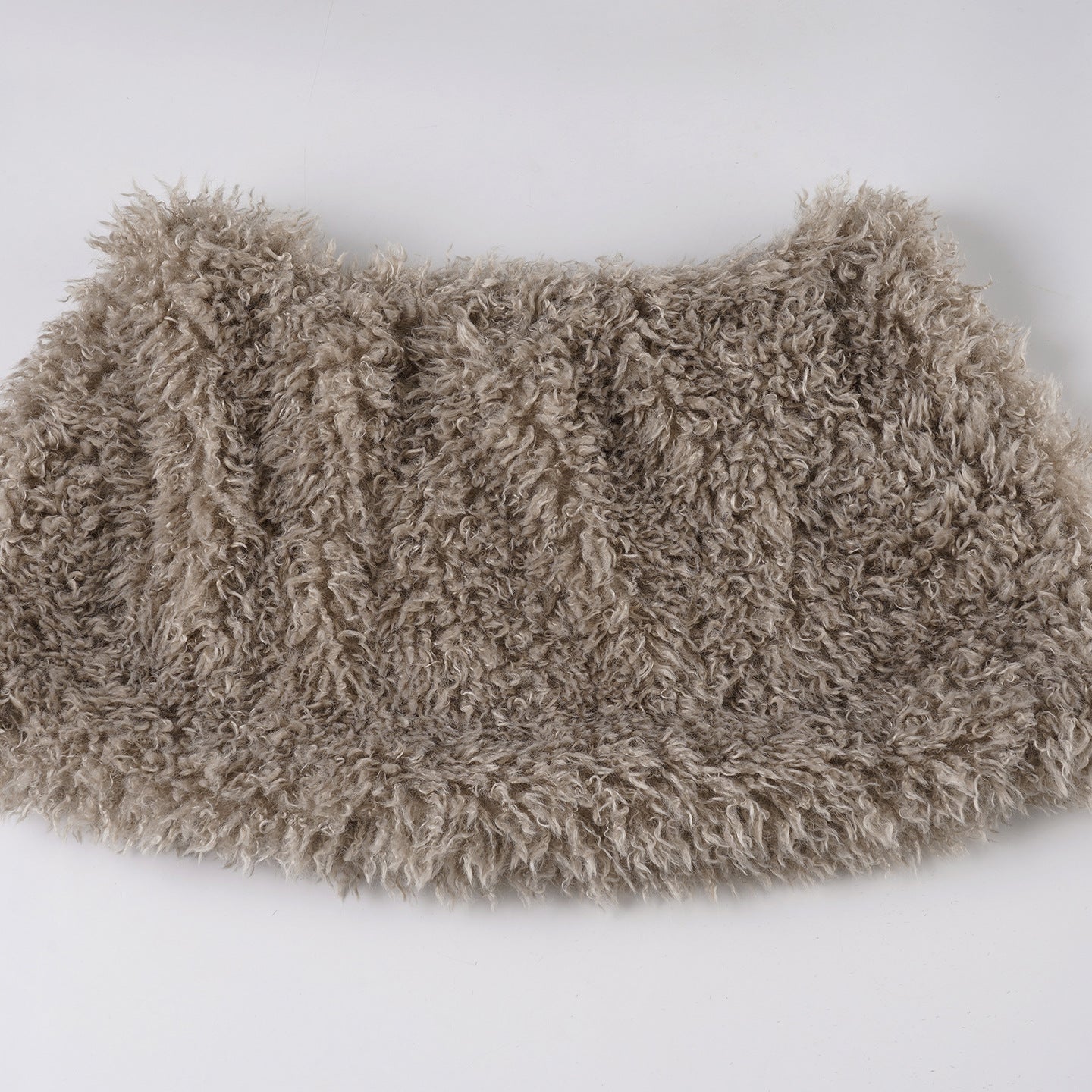 Faux Fur-Trim Mini Skirt - Plush Low-Rise A-Line Skirt Crypto Payments