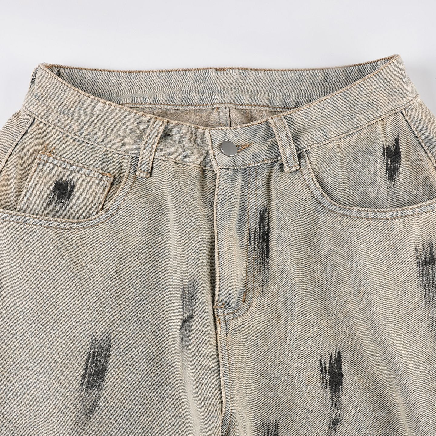 Distressed Wide-Leg Jeans - Vintage Boyfriend Fit Trousers | Crypto Payments