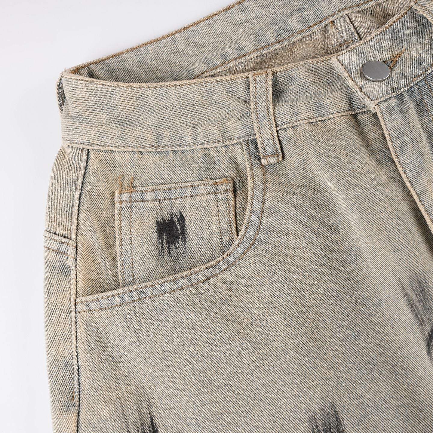 Distressed Wide-Leg Jeans - Vintage Boyfriend Fit Trousers | Crypto Payments