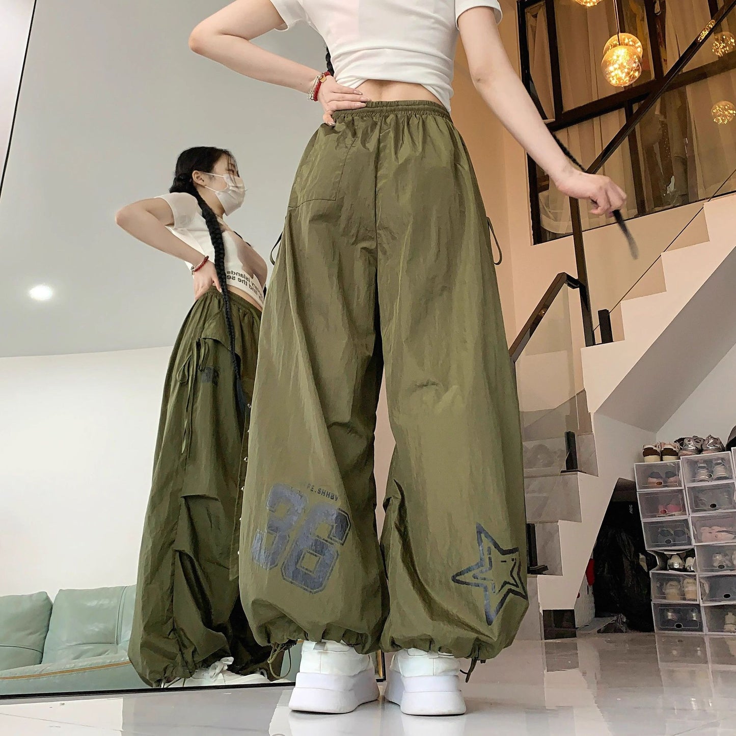Quick-Dry Wide Leg Pants - Urban Fashion Layered Design|Free Shipping|Crypto Payments