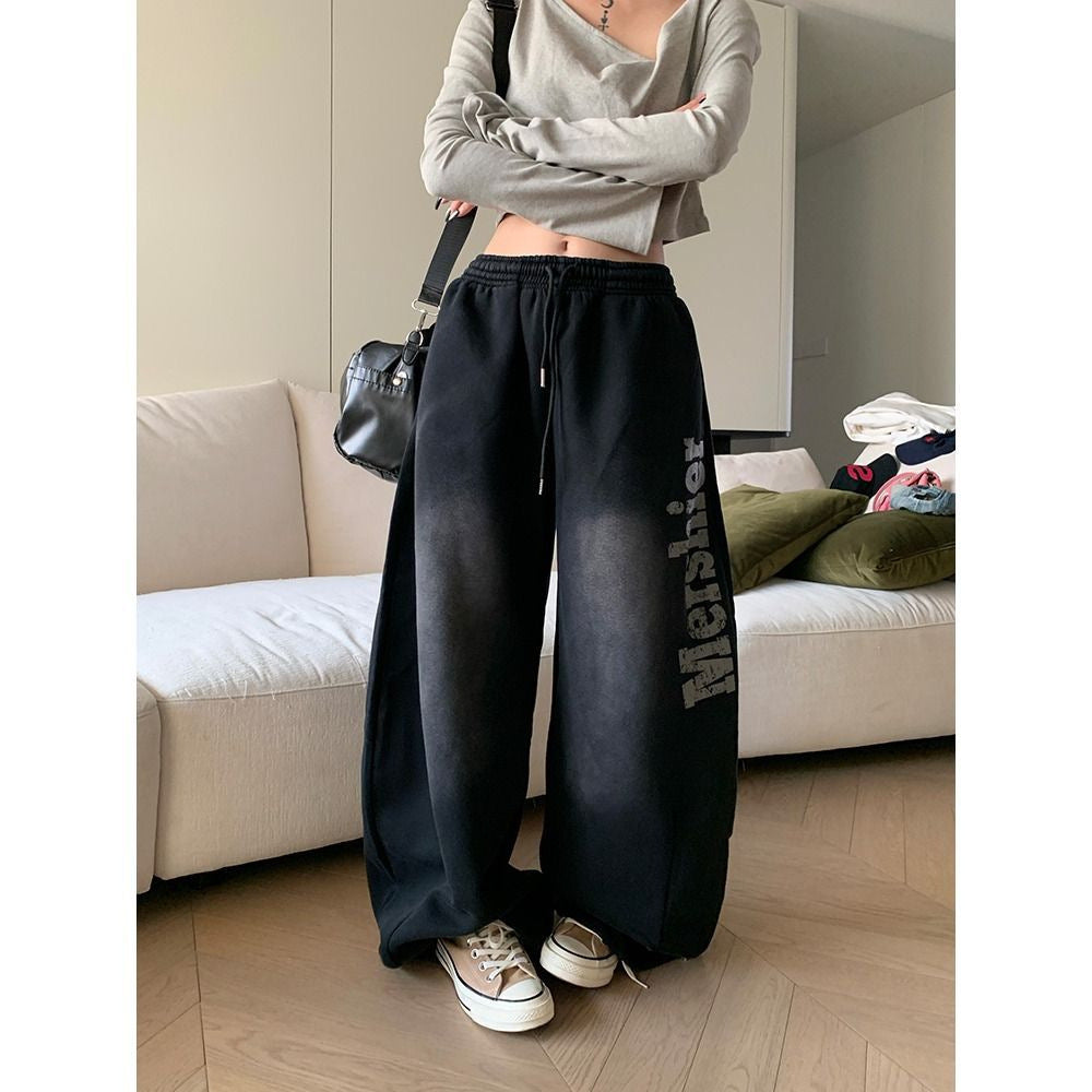 Vintage Print Wide Leg Pants(S-XXL)| Free Shipping|Crypto Payments