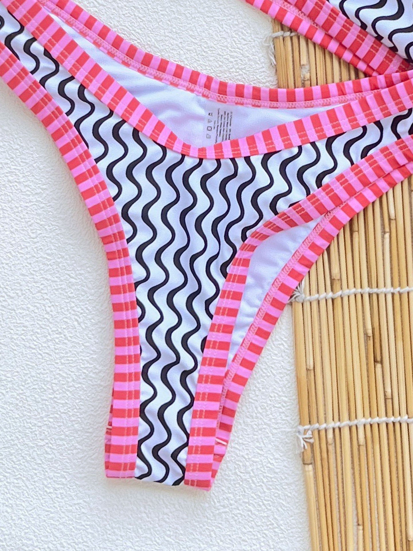 Striped High-Leg Bikini - Wire-Free w/Pads | Free Shipping