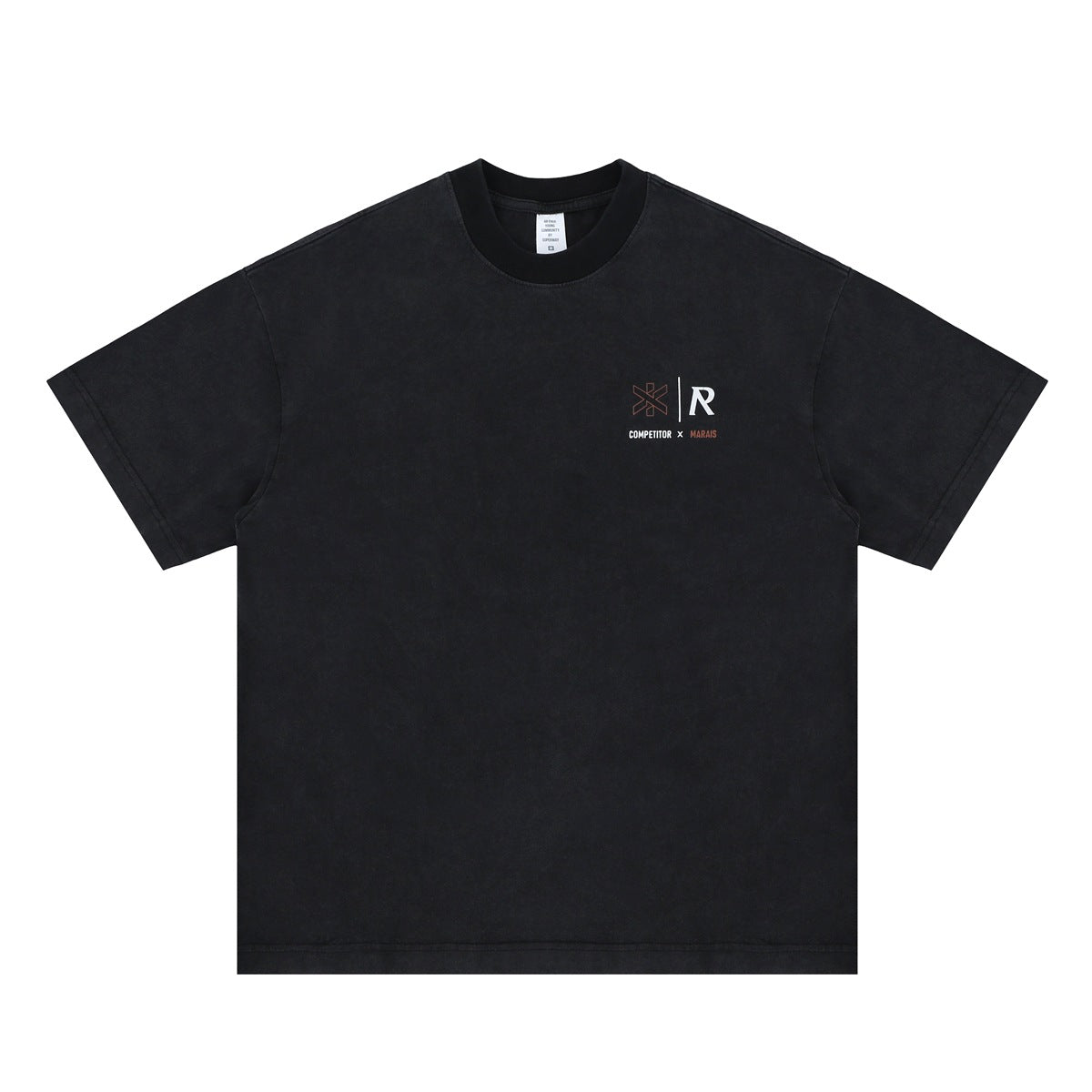 90s Style Streetwear Tee - Vintage Washed Cotton Oversized Logo T-Shirt