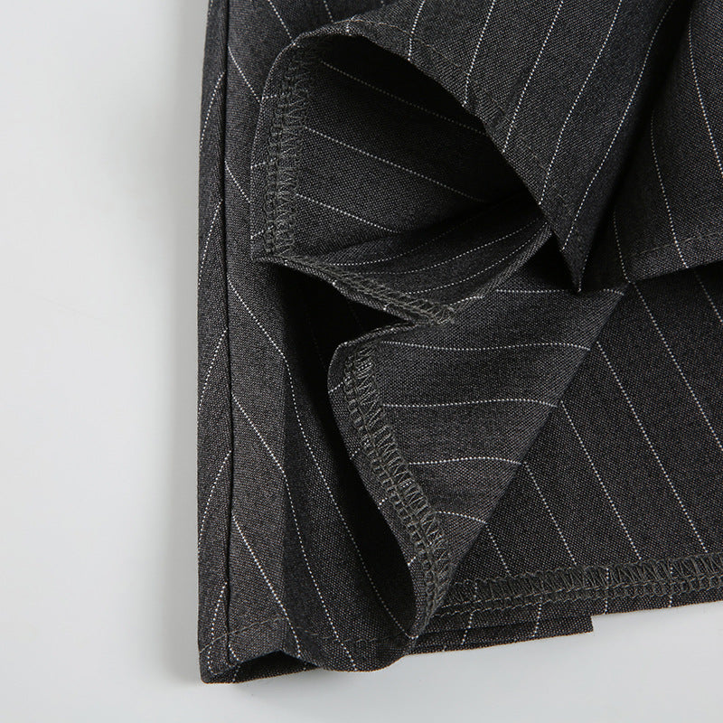 Dark Femme Pleated Skirt - Edgy Bow Detail Mini | Free Shipping| Crypto Payments