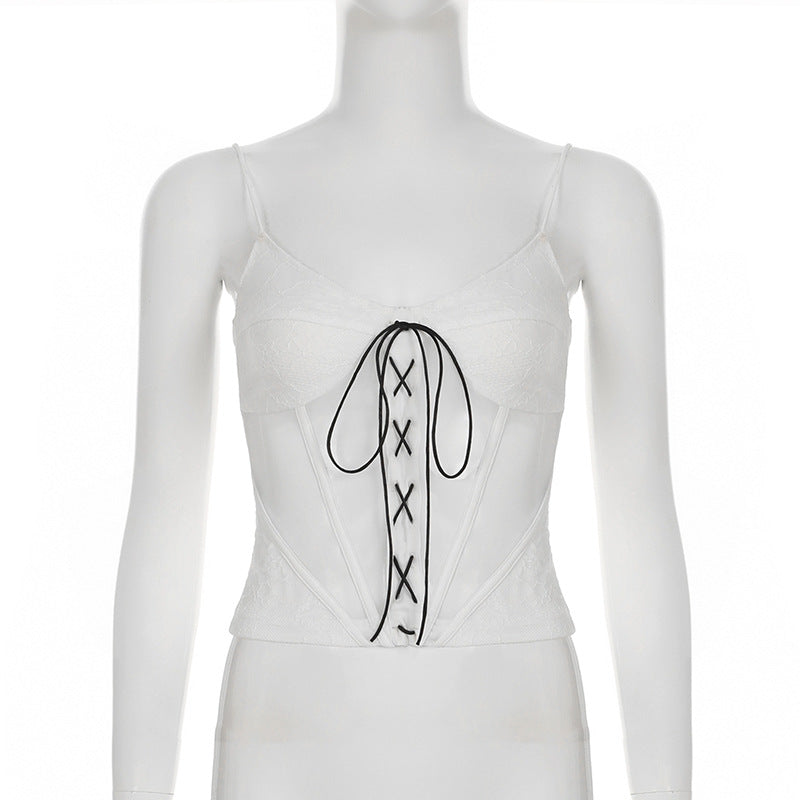 Bow Detail Bustier Crop Top | Free Shipping|Crypto Payments