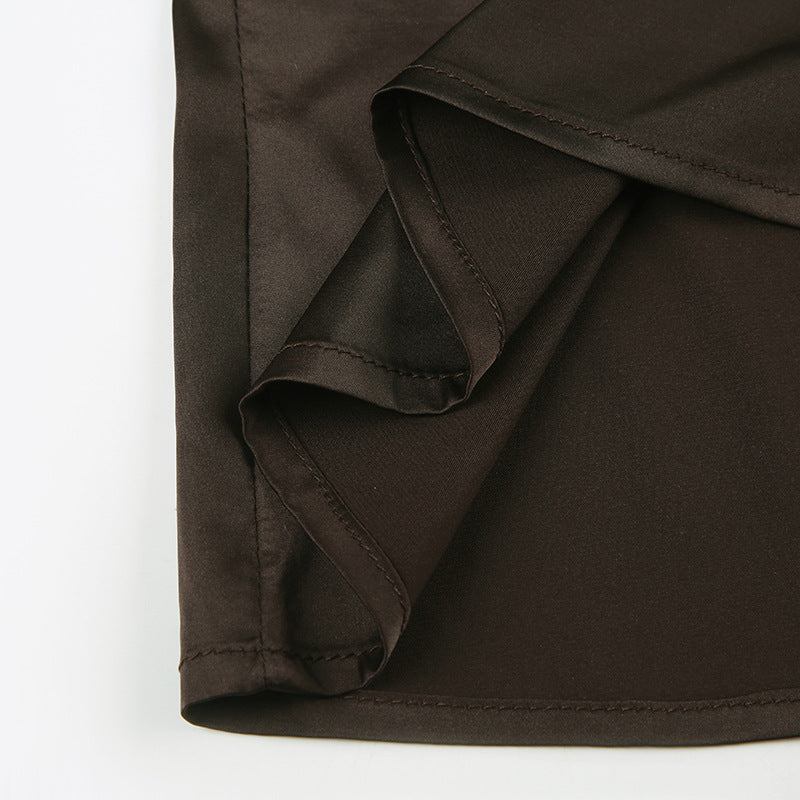 Tie-Front Bell Sleeve Blouse - Sexy Crop Top |Free Shipping |Crypto Payments