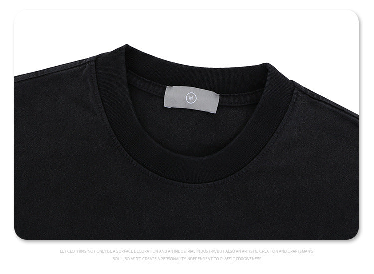 Oversized Hip Hop T-Shirt Men's Streetwear Graphic Tee - Urban High Fashion Letter Print Top