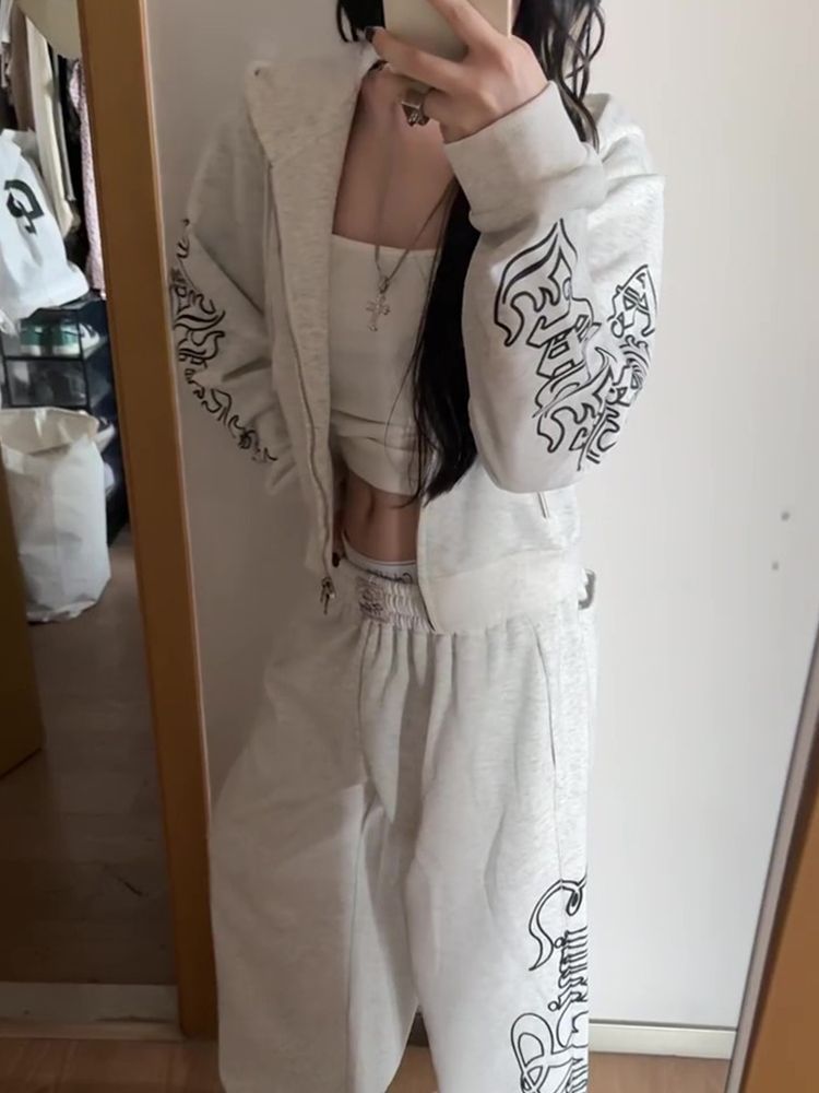 Women's Cropped Hoodie - Retro Zip-Up Hooded Jacket | Free Shipping|Crypto Payments