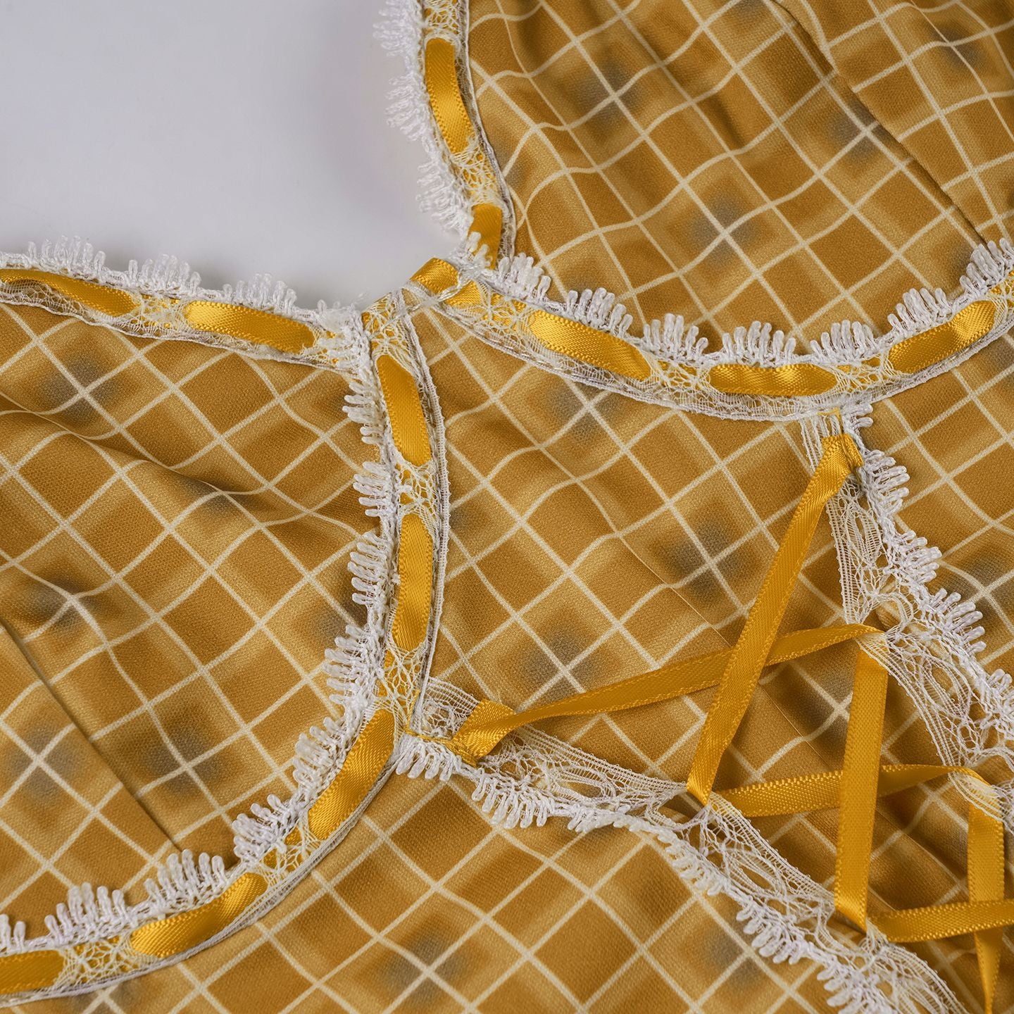 Tartan Corset Top - Lolita Lace Bustier | Crypto Payments