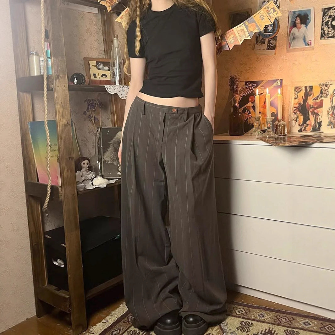 Y2K Wide-Leg Pants - High-Rise Color-Block Design |Crypto Payments
