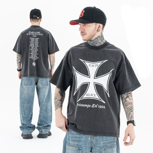 MFM Cross Graphic Tee - Premium Minimalist Streetwear T-Shirt Men