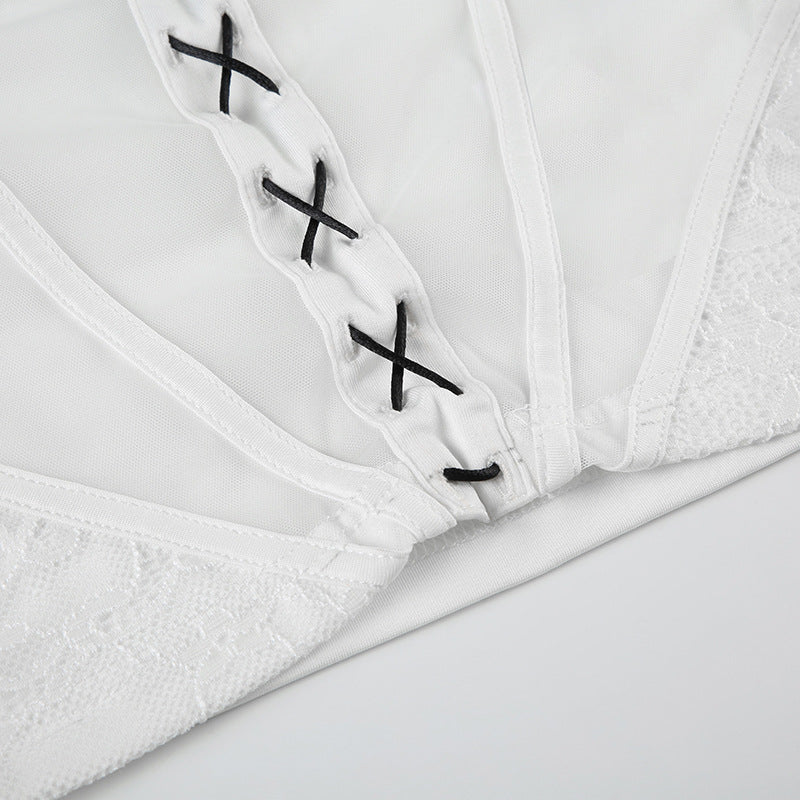 Bow Detail Bustier Crop Top | Free Shipping|Crypto Payments