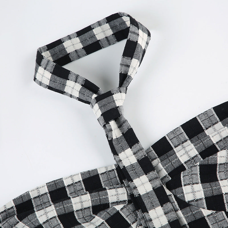 Plaid Corset Top - Off-Shoulder Streetwear Blouse | Free Shipping|Crypto Payments