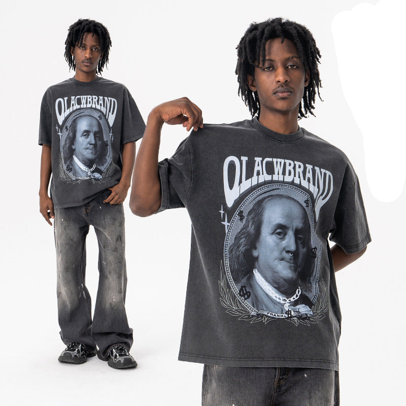 Vintage Portrait T-Shirt - 90s Retro Streetwear Oversized Graphic Tee
