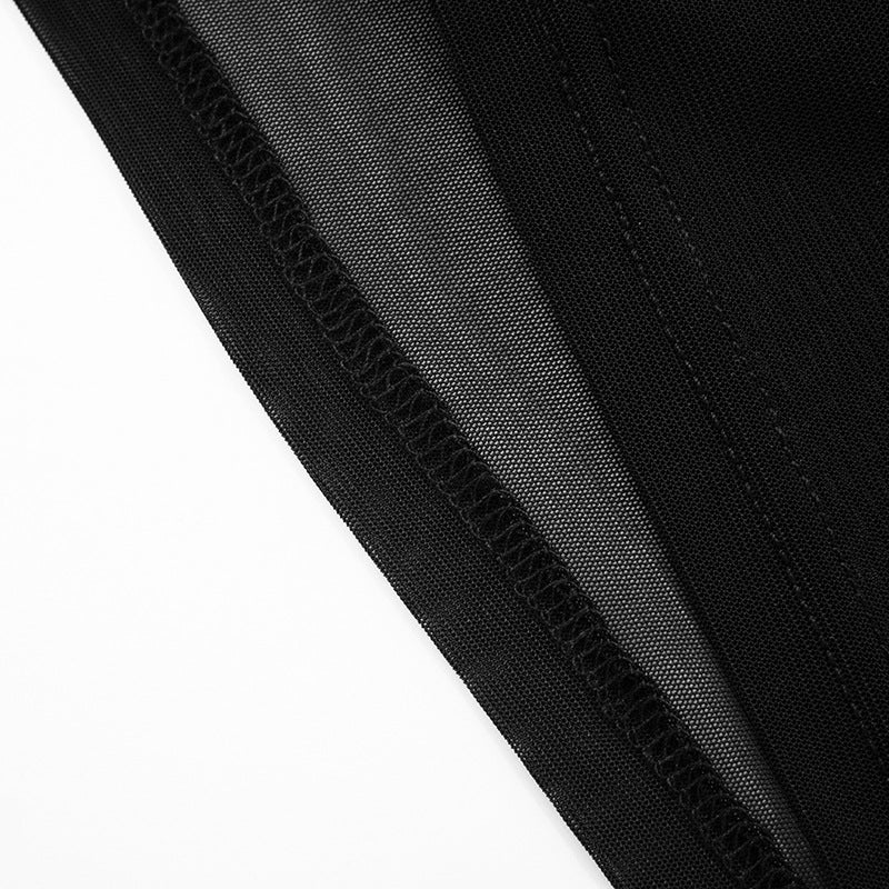 Top Sexy com Estampa de Cobra - Estilo Corpete de Malha Transparente | Pagamentos com Criptomoedas