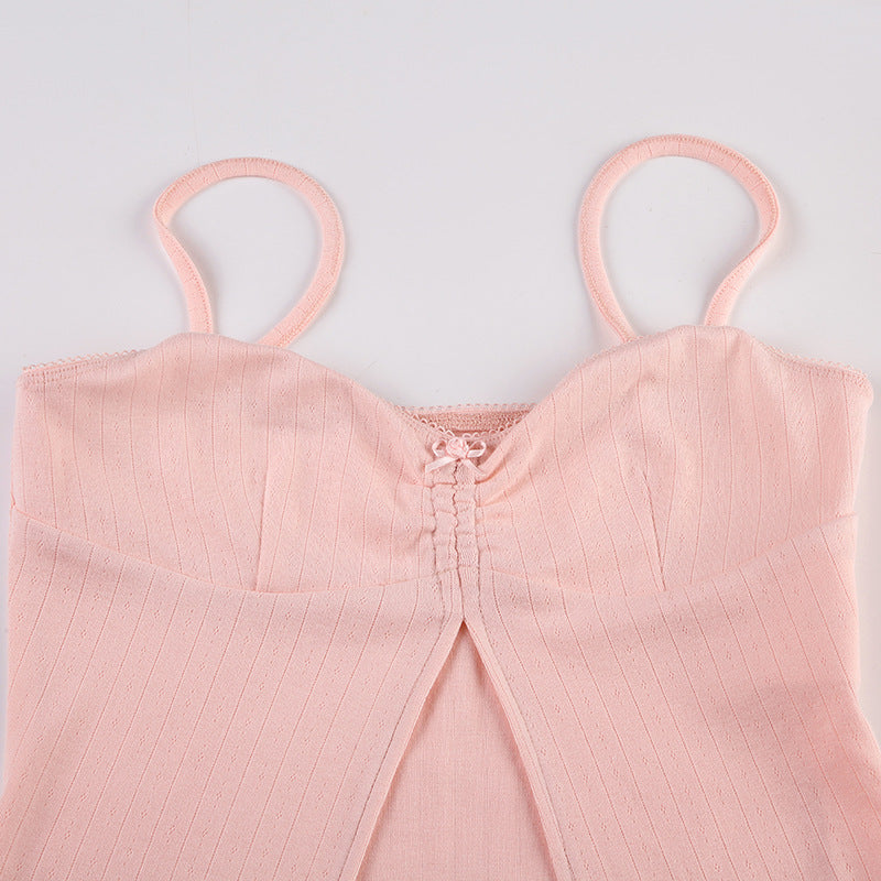 Y2K Lounge Top - Scallop Edge Camisole |Free Shipping|Crypto Payments