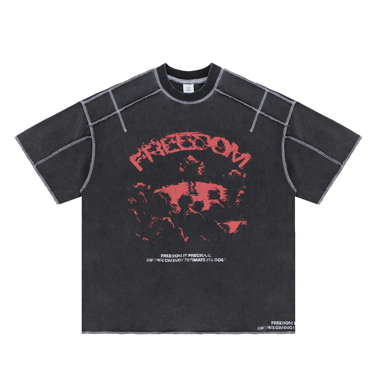 Hip-Hop Retro T-Shirt | Reverse Style Streetwear | 100% Cotton | Black | Free Global Shipping | Crypto Accepted