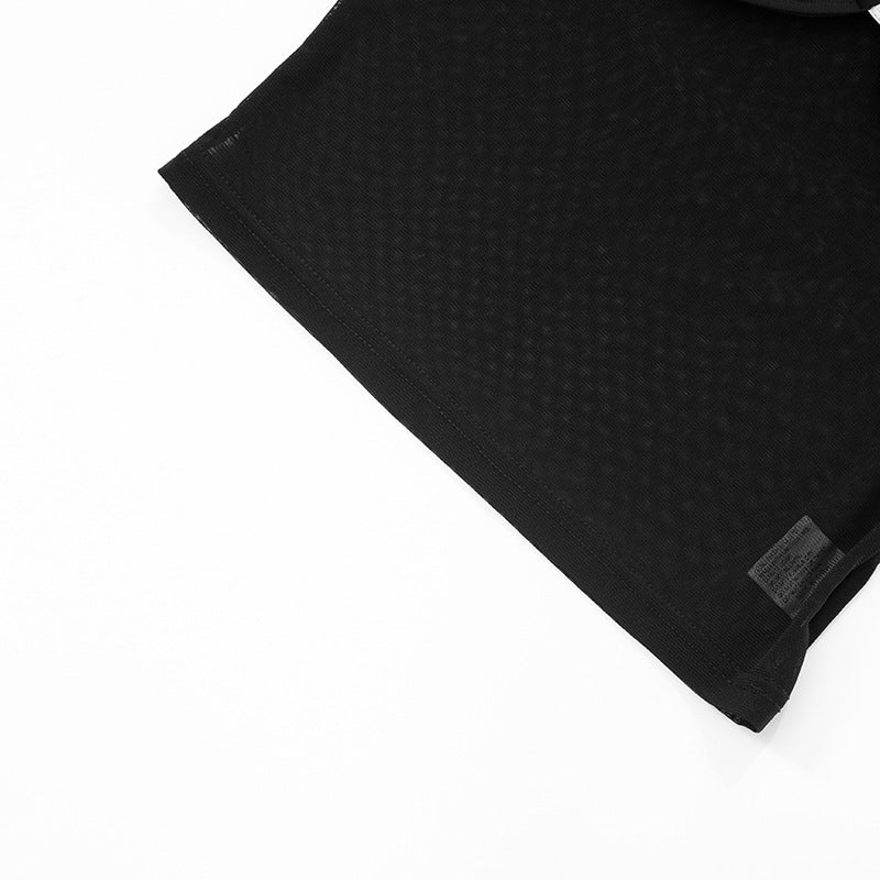 Top Sexy com Estampa de Cobra - Estilo Corpete de Malha Transparente | Pagamentos com Criptomoedas