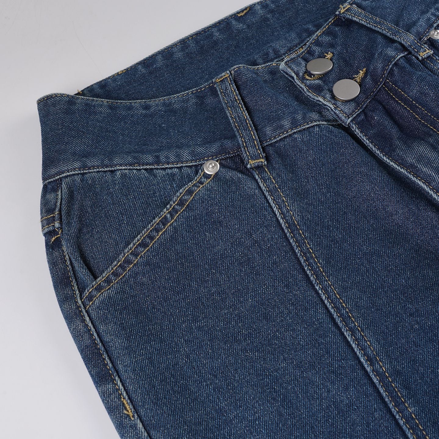 Y2K Wide-Leg Jeans - Distressed Blue Denim Pants | Crypto Payments