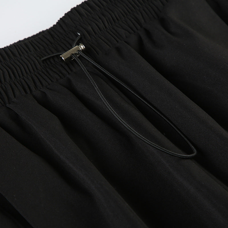 Women's Streetwear Pants - Drawstring Hem Harem Trousers| Crypto Payments