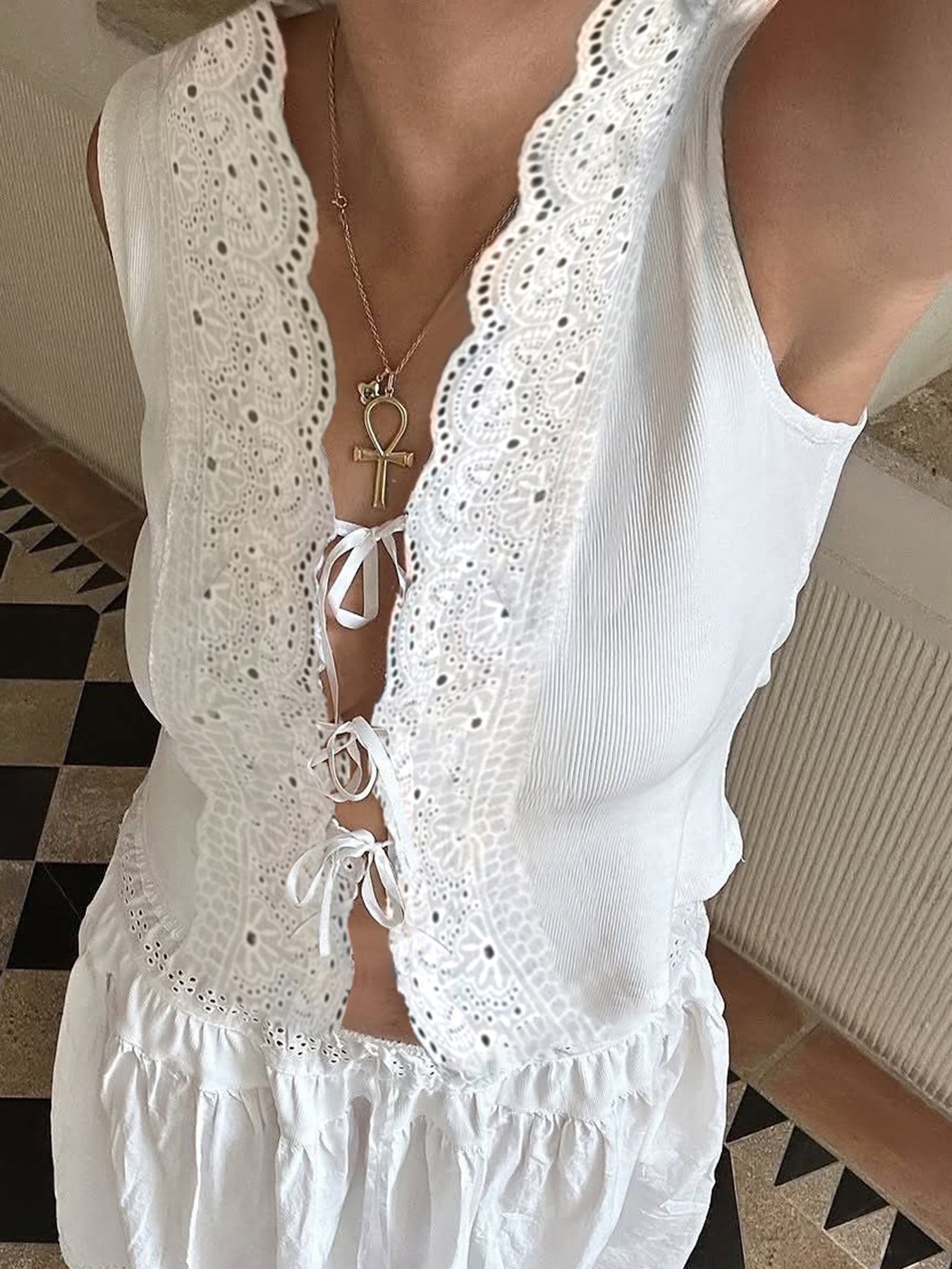Lace-Up Bustier Top - Sweet & Sexy Crop Top |Free Shipping |Crypto Payments