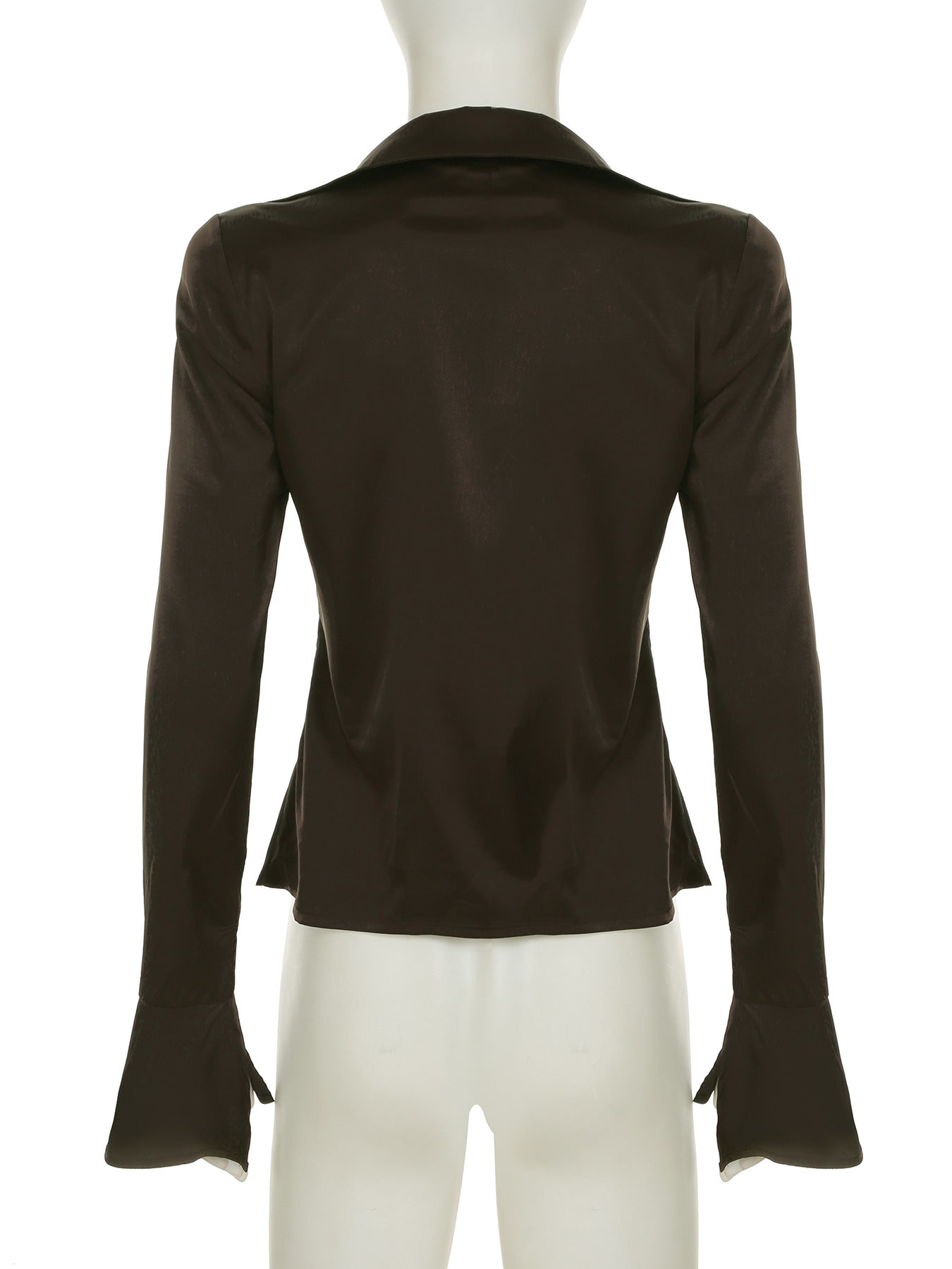 Tie-Front Bell Sleeve Blouse - Sexy Crop Top |Free Shipping |Crypto Payments