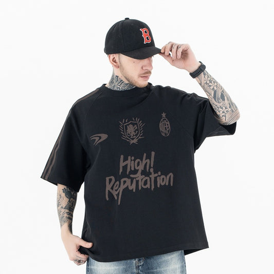 Trendy Men's Street Graffiti T-Shirt - 100% Cotton, Loose Fit | Worldwide Free Shipping | Crypto Payments Accepted