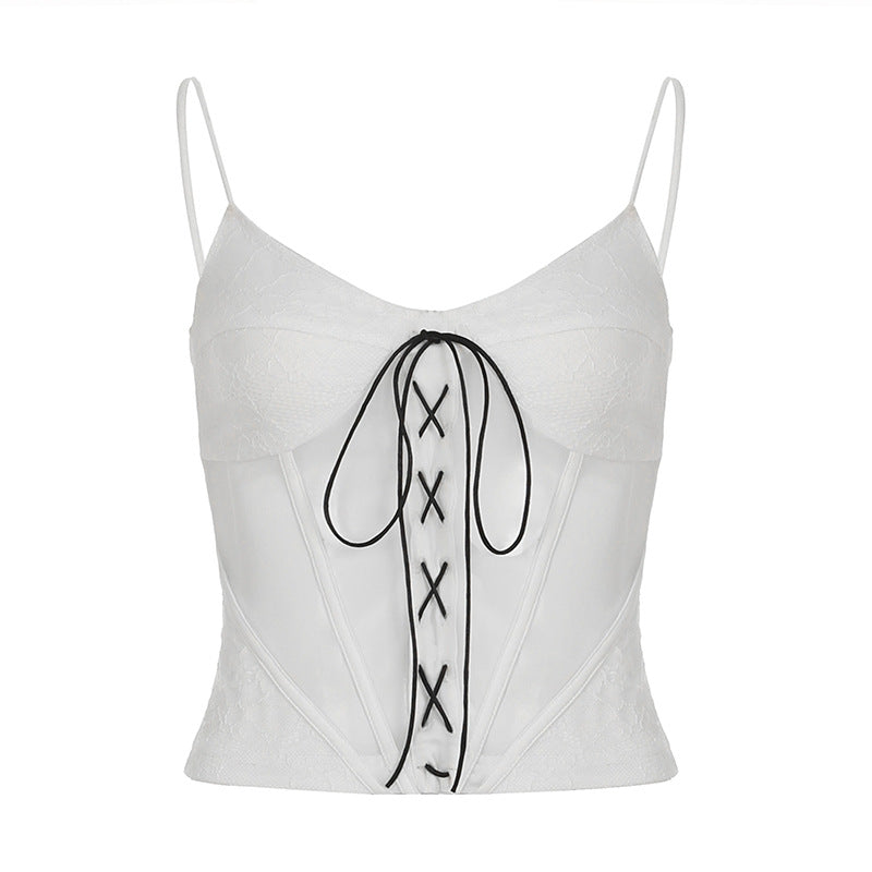 Bow Detail Bustier Crop Top | Free Shipping|Crypto Payments