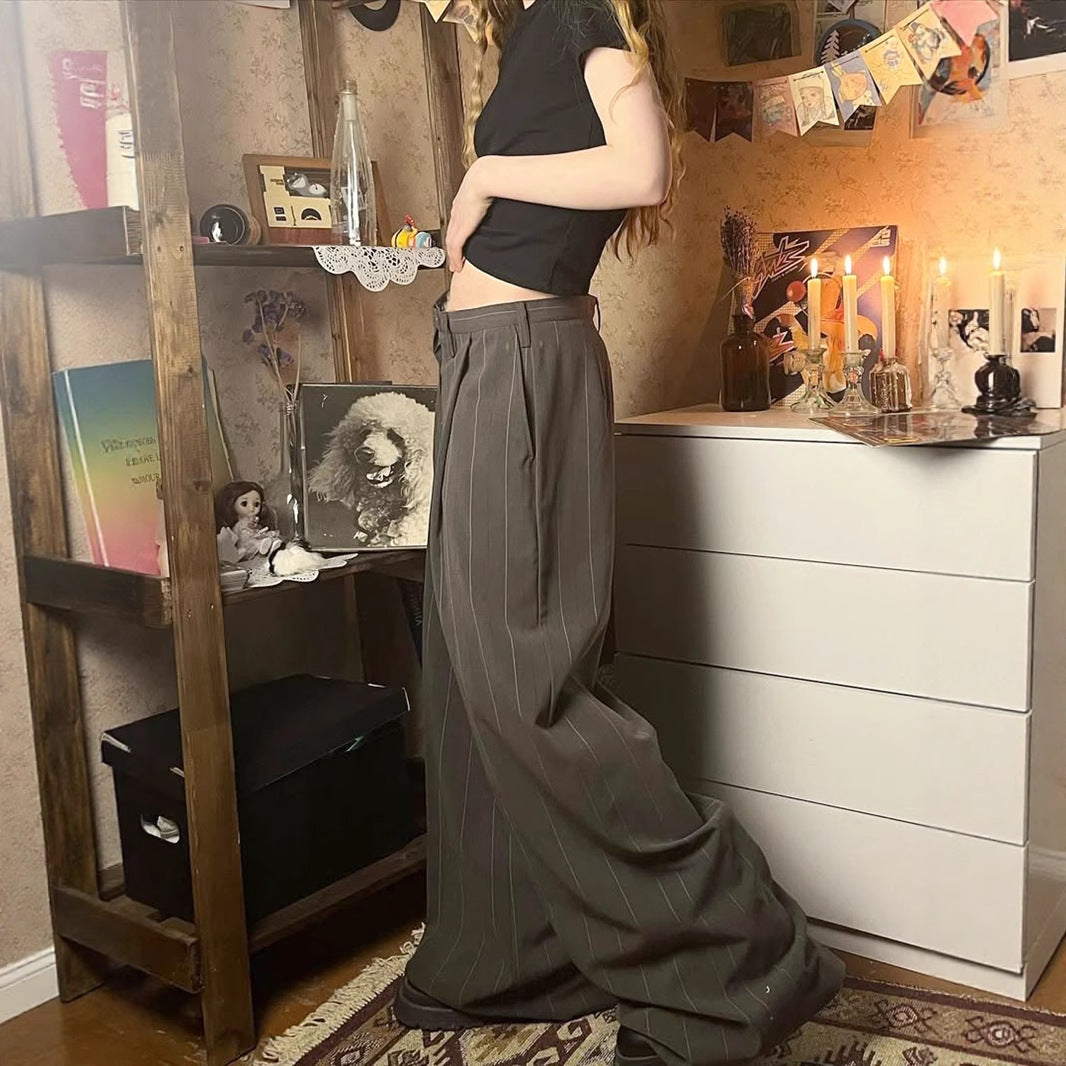 Y2K Wide-Leg Pants - High-Rise Color-Block Design |Crypto Payments