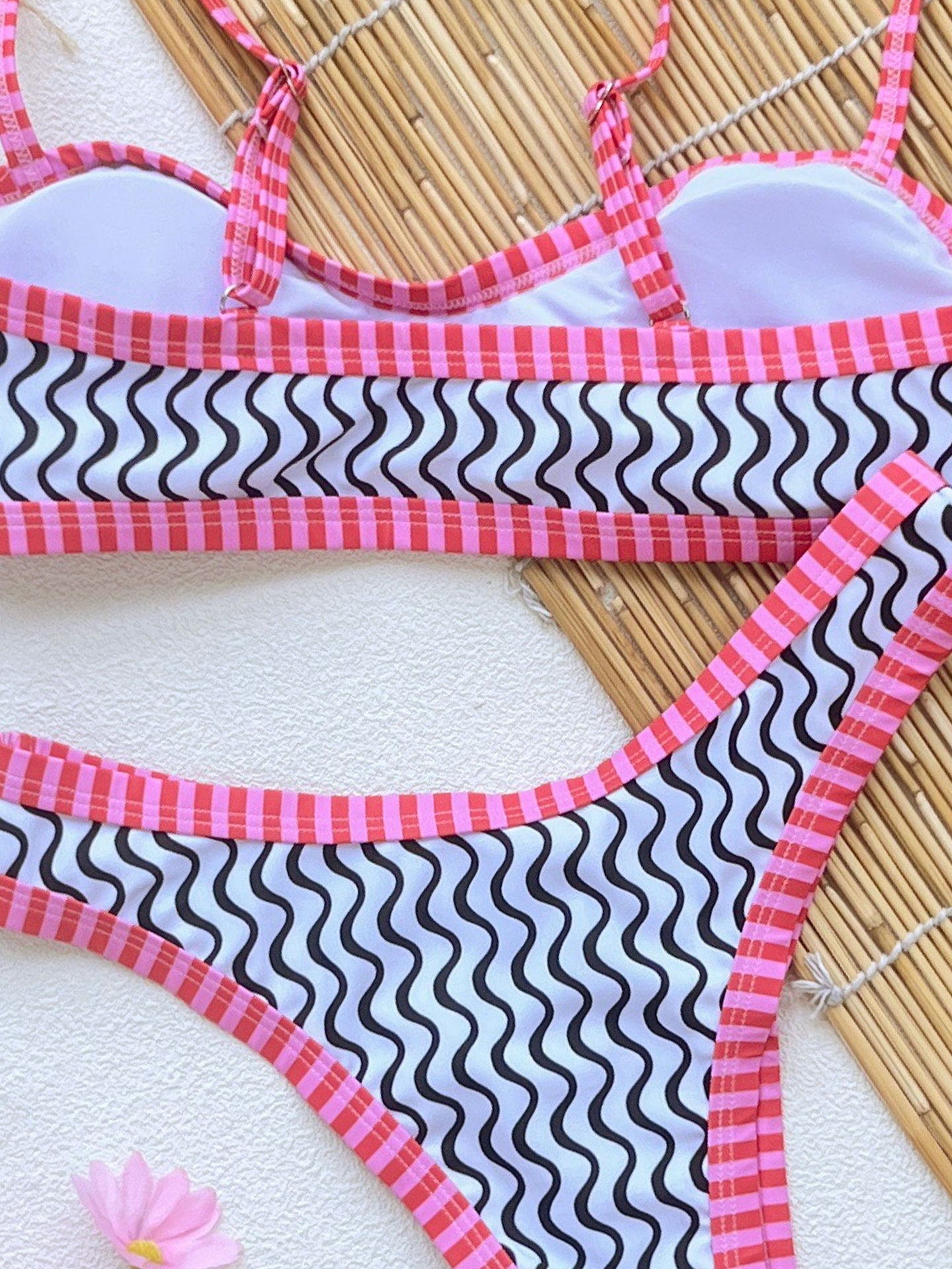 Striped High-Leg Bikini - Wire-Free w/Pads | Free Shipping