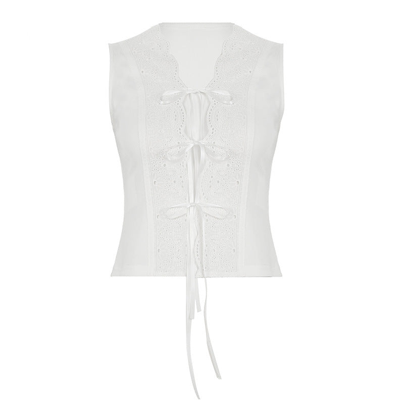 Lace-Up Bustier Top - Sweet & Sexy Crop Top |Free Shipping |Crypto Payments