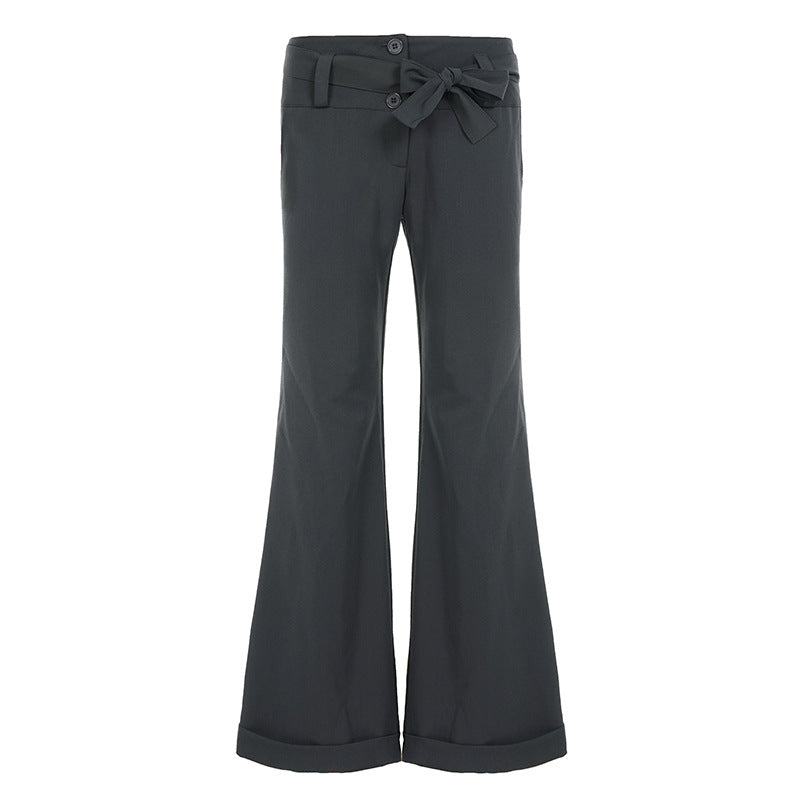 Y2K Dress Pants - Low-Waist Tailored Trousers | Crypto Payments