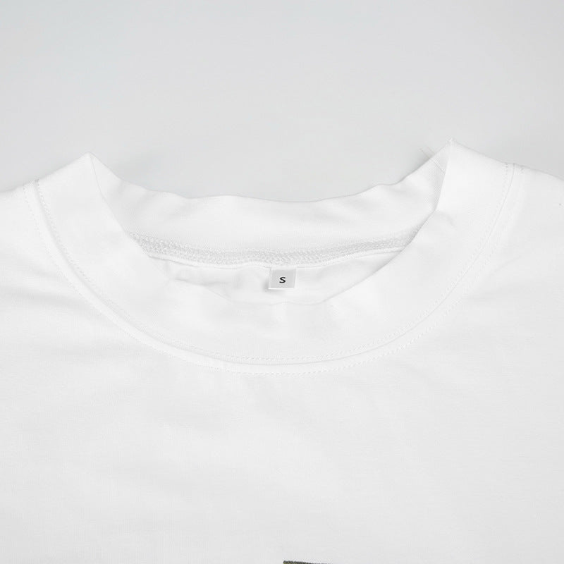 Camiseta com estampa de pimenta ousada - Blusa solta estilo urbano para mulheres | Frete grátis | Pagamentos em criptomoedas