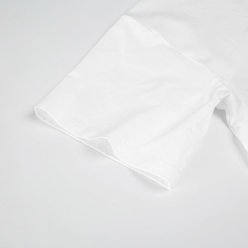 Camiseta com estampa de pimenta ousada - Blusa solta estilo urbano para mulheres | Frete grátis | Pagamentos em criptomoedas